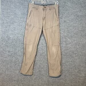 Wrangler ATG Pants Mens 30x30 Beige Straight Stretch Outdoors All Terrain Gear